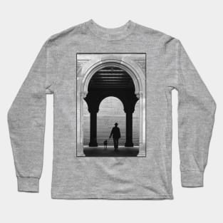 Walking The Dog, Central Park, NY, USA Long Sleeve T-Shirt